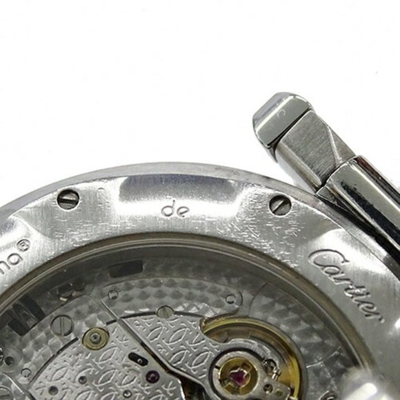 Cartier Watch Men's Convex Grid Date Automatic AT Stainless Steel SS W31059H3... - Picture 16 of 16